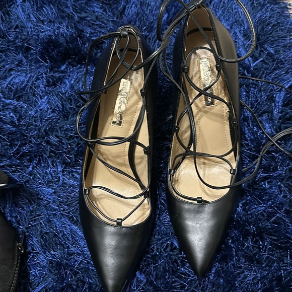 Lace Up Pointed Closed Toe Heels - Picture 2 of 7